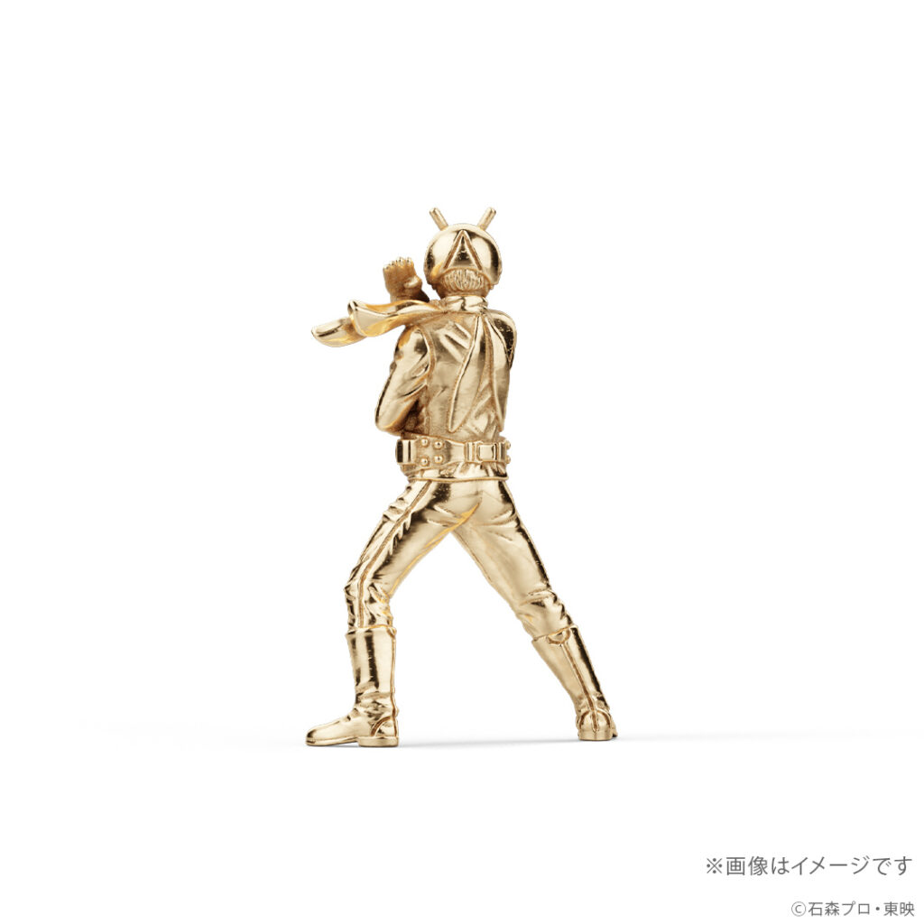 U-treasure ส่งของสะสมชิ้นใหม่ฟิกเกอร์ตัวละครทองคำ 18K จาก Kamen Rider 4 Kamen Rider