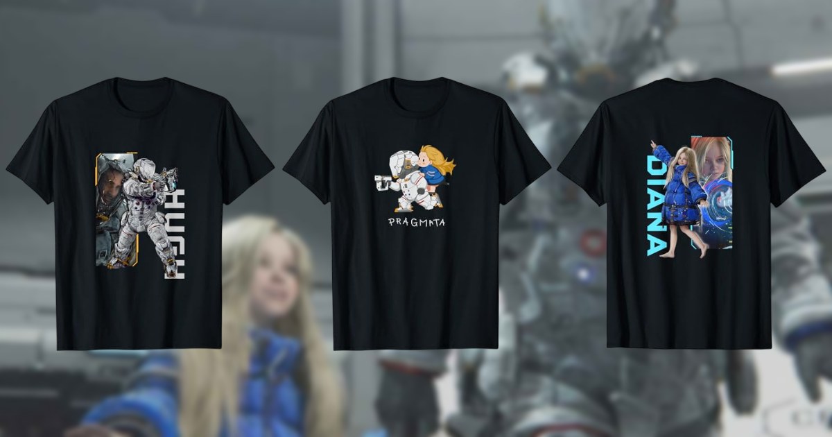 วางจำหน่ายแล้วที่ Amazon กับเสื้อยืดลายลิขสิทธิ์แท้จาก PRAGMATA