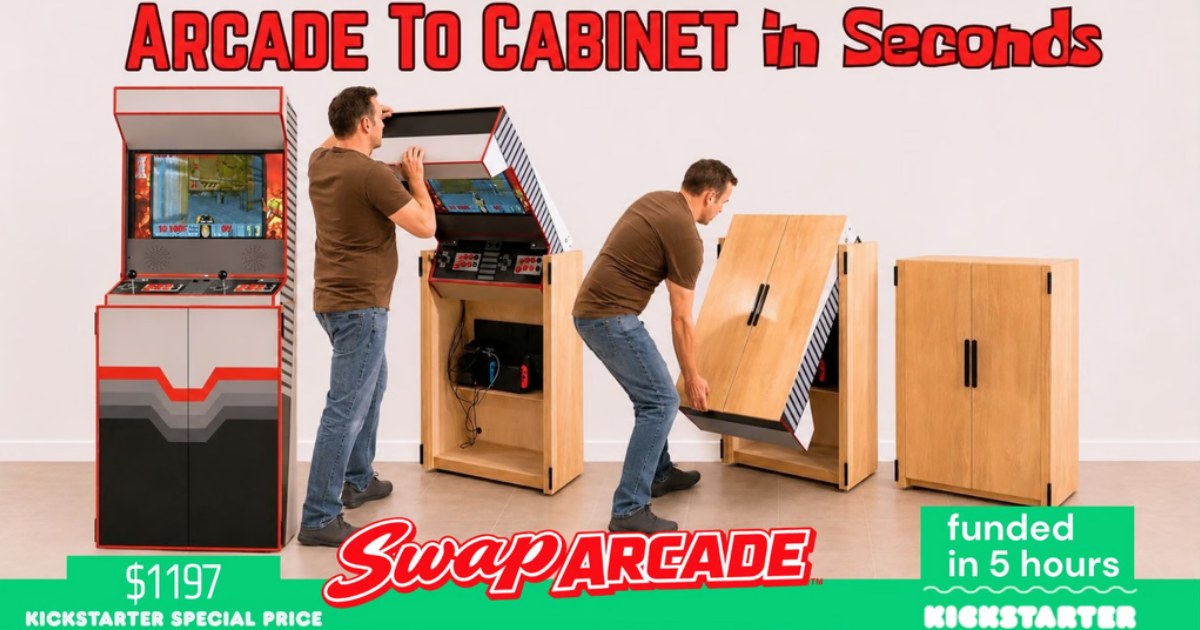 Swap Arcade ตู้เกมที่เปลี่ยนเป็นเฟอร์นิเจอร์ประดับบ้านได้