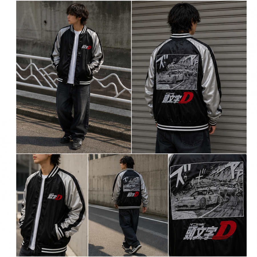 เสื้อแจ็คเก็ต Initial D Sukajan สุดเท่ลิขสิทธิ์แท้จาก Kodansha 4 Initial D