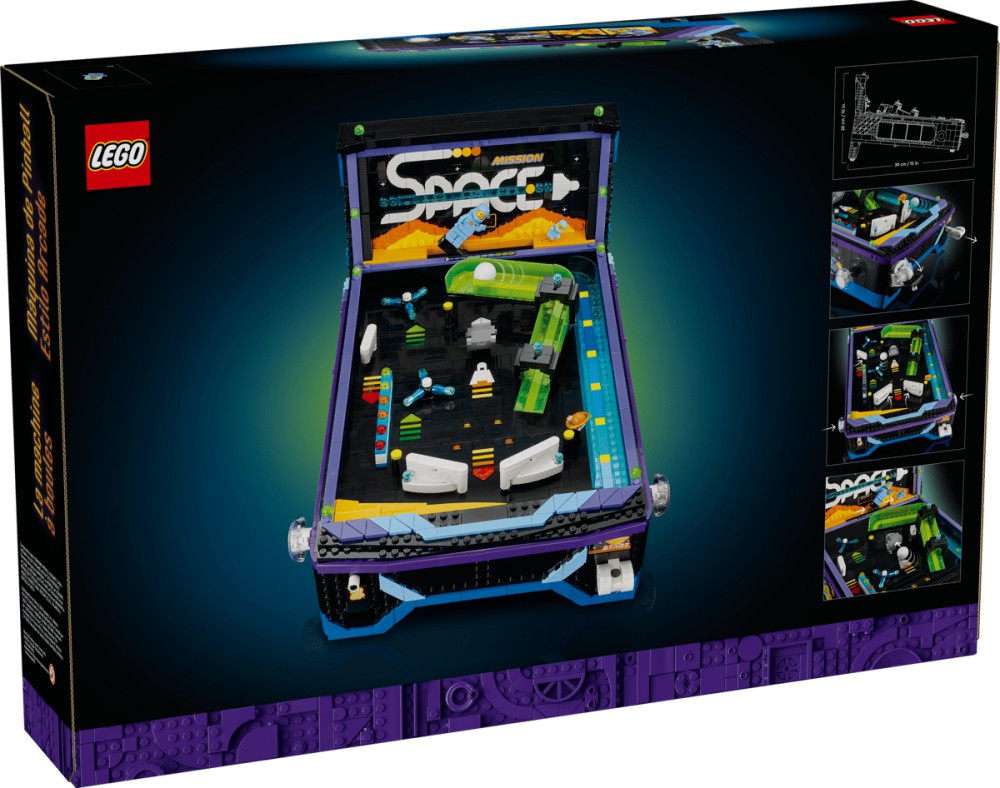 LEGO เปิดตัวตู้พินบอลเล่นได้จริงในธีม Classic Space 14 LEGO เปิดตัวตู้พินบอลเล่นได้จริงในธีม Classic Space