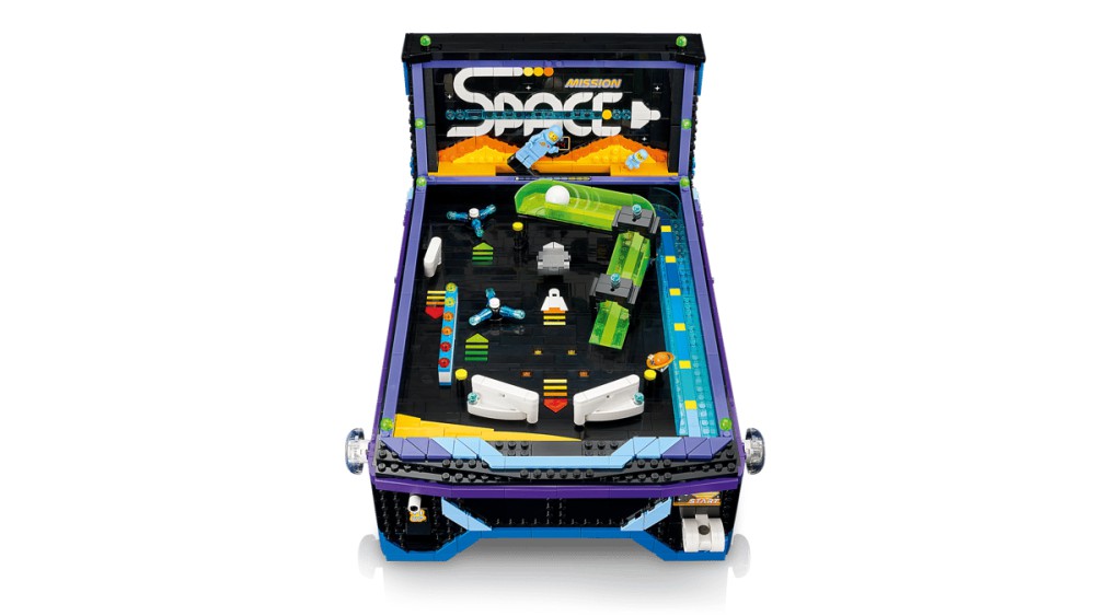LEGO เปิดตัวตู้พินบอลเล่นได้จริงในธีม Classic Space 13 LEGO เปิดตัวตู้พินบอลเล่นได้จริงในธีม Classic Space