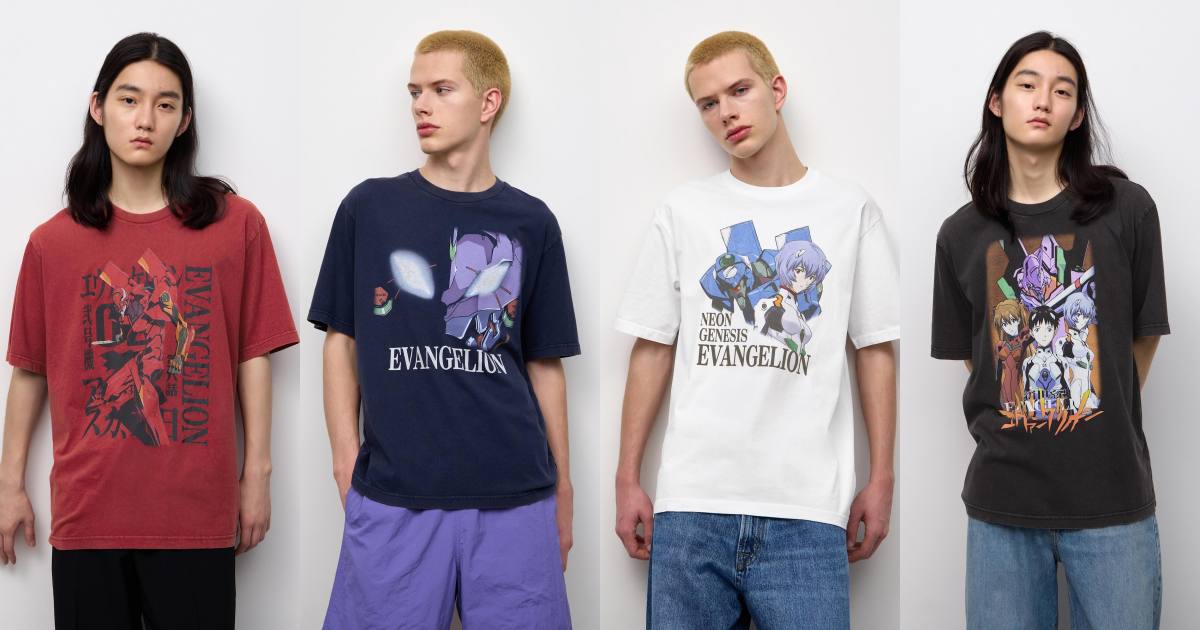 เสื้อยืดคอลเลคชั่นใหม่จาก Evangelion จาก GU