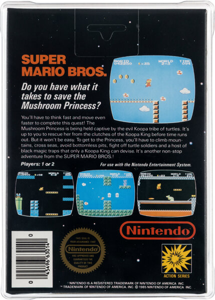 เกม Super Mario Bros. ปี 1985 ที่ยังไม่แกะซีล ถูกประมูลไปในราคาสูงถึง 3 ล้านดอลลาร์สหรัฐ 3 Super Mario