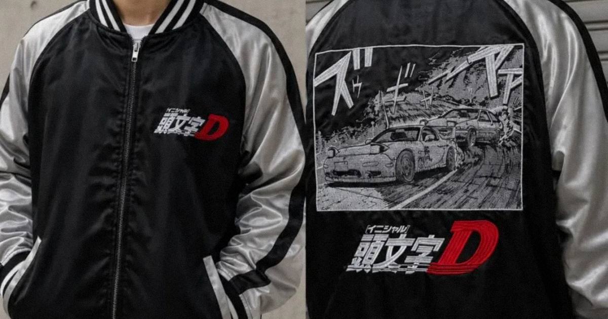 เสื้อแจ็คเก็ต Initial D Sukajan สุดเท่ลิขสิทธิ์แท้จาก Kodansha 1 เสื้อแจ็คเก็ต Initial D Sukajan สุดเท่ลิขสิทธิ์แท้จาก Kodansha