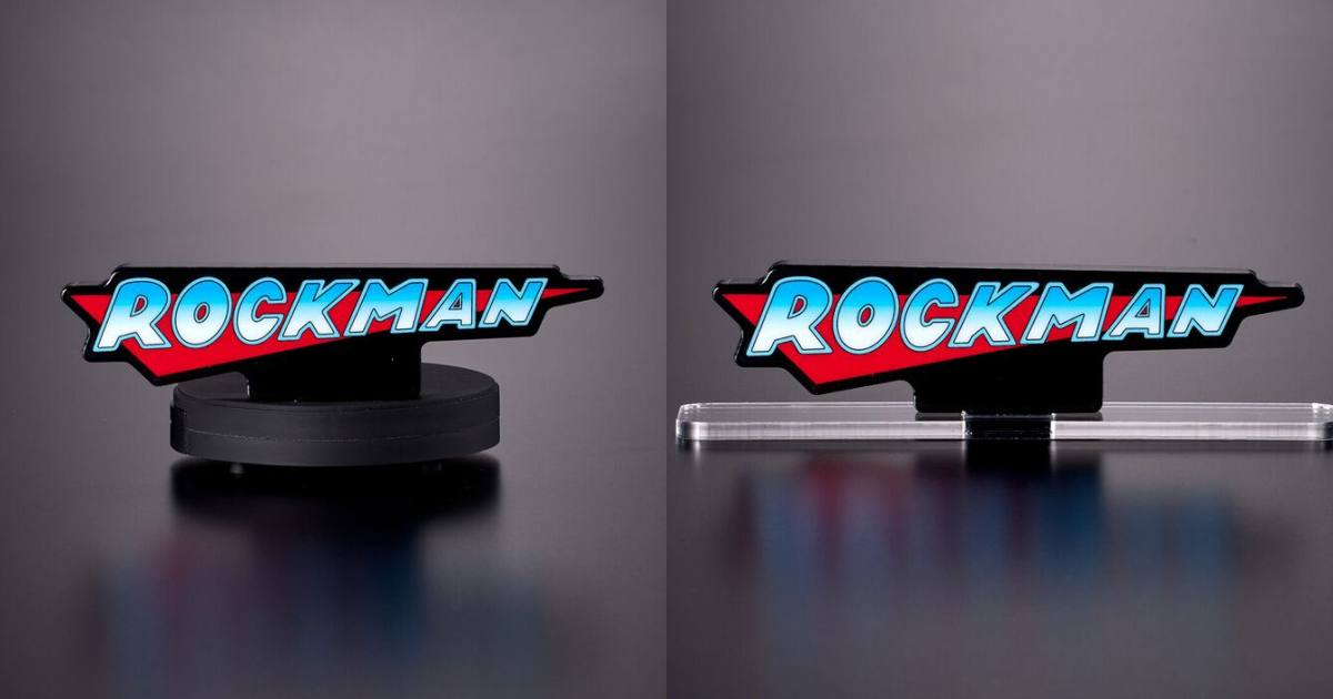 แท่นโลโก้อะคริลิก Rockman มาพร้อมเสียง BGM 1 แท่นโลโก้อะคริลิก Rockman มาพร้อมเสียง BGM