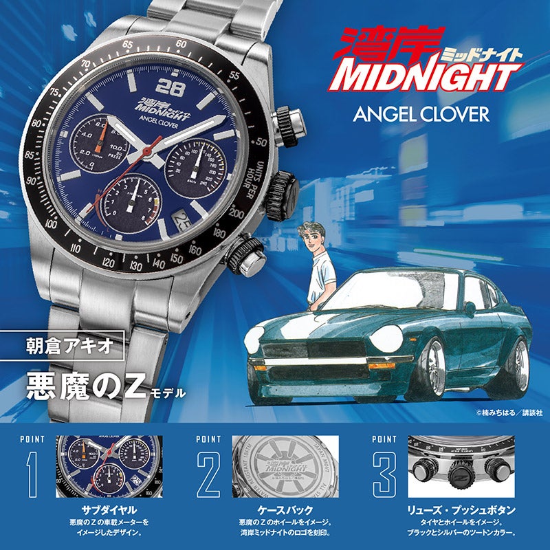 นาฬิกาข้อมือรุ่นพิเศษจากมังงะ-อนิเมะสายซิ่ง Midnight 3 Midnight