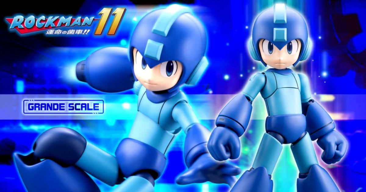 โมเดล ROCKMAN ในเวอร์ชั่นจากภาค 11 ของทาง Kotobukiya