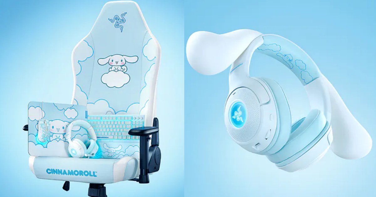 น่ารักสดใสสุด ๆ ชุดอุปกรณ์เกมมิ่ง Razer x Cinnamoroll