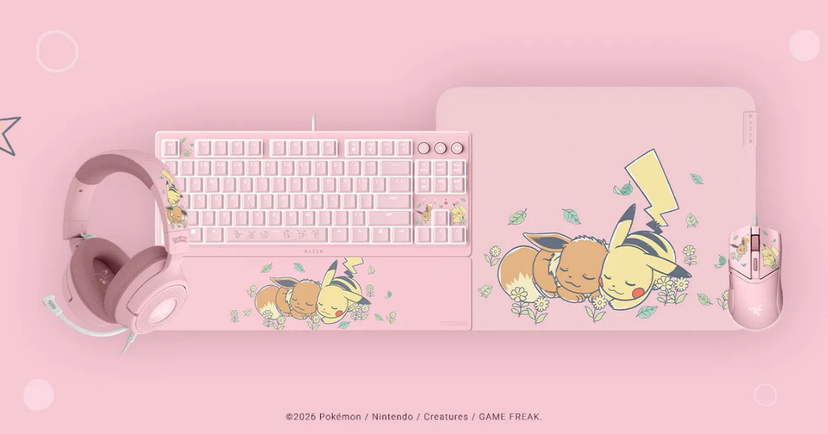 มาเสิร์ฟกันไม่พักกับความน่ารักของอุปกรณ์เกมมิ่งธีม Pokemon จาก Razer