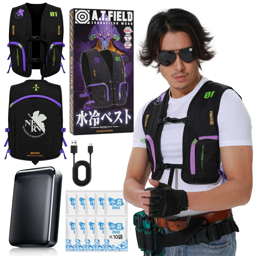 ร้อนแค่ไหนก็พร้อมลุยกับเสื้อกั๊กระบายอากาศด้วยน้ำ Evangelion 6 Evangelion