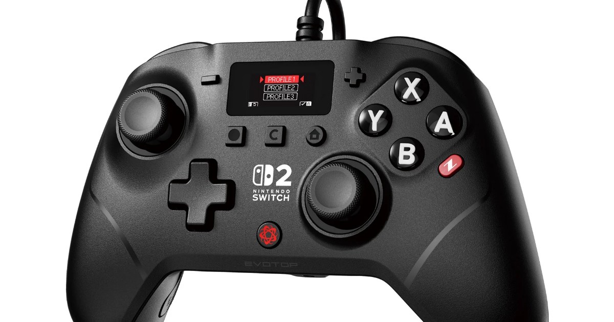 EVOTOP Axis จอยคอนโทรลเลอร์สำหรับ PC และ Switch 2 มาพร้อมหนาจอปรับแต่ง