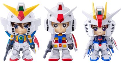 ฟิกเกอร์จิ๋วจากซีรีส์ Gundam มาพร้อมนักบินประจำหุ่นรบ