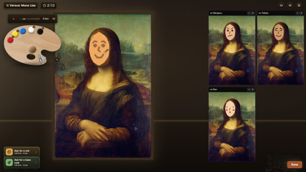 มาแสดงพรสวรรค์แห่งศิลปะซ่อมแซมภาพวาดที่เสียหายกับเกม NEVER HAPPENED 3 NEVER HAPPENED
