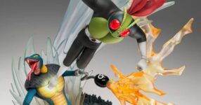ฟิกเกอร์สุดเท่ที่จำลองจากฉากในตำนานของ Kamen Rider