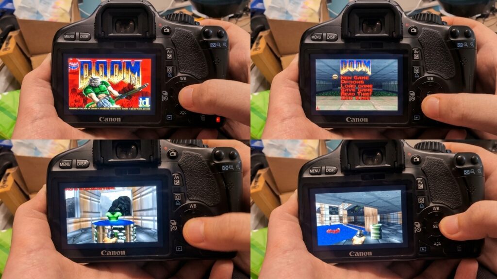 หาทำอีกแล้ว! คราวนี้เล่นเกม DOOM บนกล้อง Canon EOS 550D 2 DOOM
