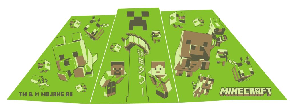 สวยงาม! เมื่อตัวละครจาก Minecraft ถูกนำมาเป็นศิลปะในนาข้าว 2 Minecraft