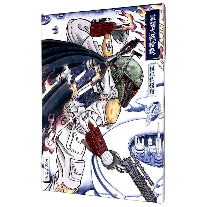 งดงามสุด ๆ กับภาพวาดและโปสเตอร์ของ Star Wars ในสไตล์ Ukiyo-e 12 Star Wars
