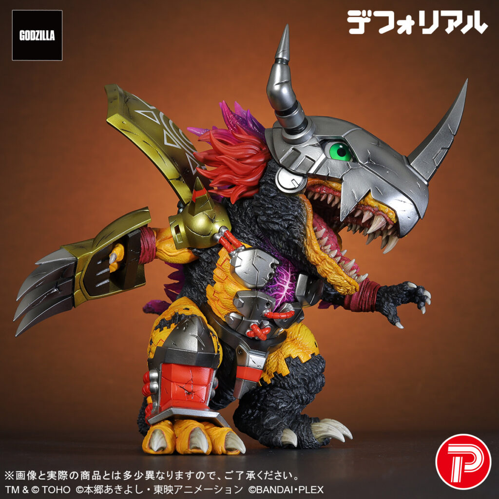Digimon x Godzilla ในร่างสุดยอดของ Agumon ในซีรีย์ DEFOREAL 3 Godzilla