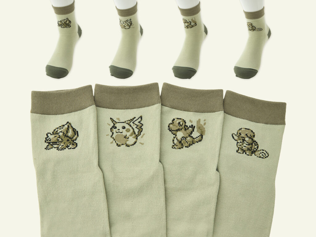 คอลเลคชั่นถุงเท้า Pokemon ลาย Pixel Art สุดน่ารัก 2 Pokemon