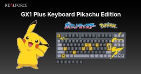Realforce เปิดตัวคีย์บอร์ดรุ่นพิเศษ GX1 Plus Keyboard Pikachu Edition