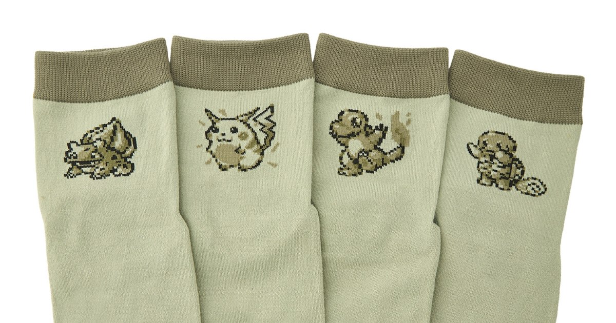 คอลเลคชั่นถุงเท้า Pokemon ลาย Pixel Art สุดน่ารัก 1 คอลเลคชั่นถุงเท้า Pokemon ลาย Pixel Art สุดน่ารัก