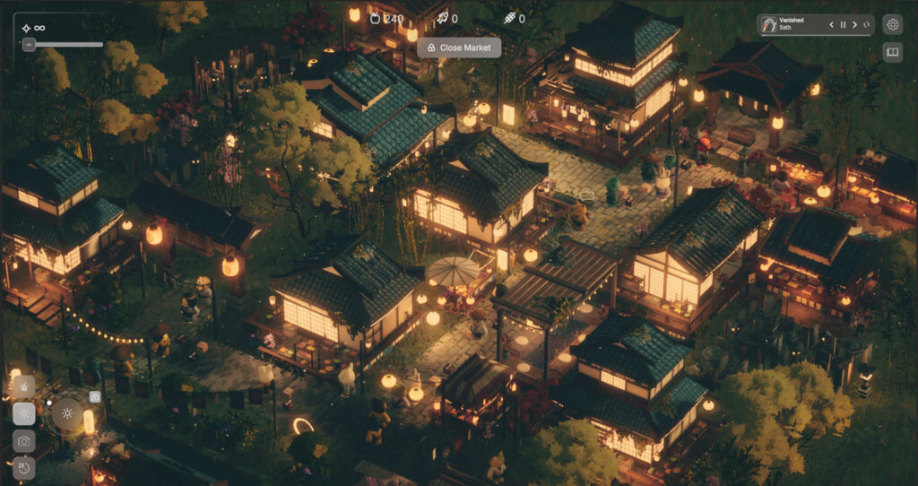 เกมแซนด์บ็อกซ์สร้างตลาดให้วิญญาณพักใจใน Oboro no Ichi