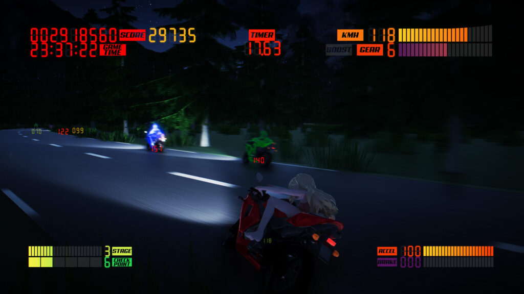 ออกเดินทางในโลกแห่งความเร็วไปกับสาวน้อยสิงห์นักบิดใน Super Night Riders S1 3 Super Night Riders S1