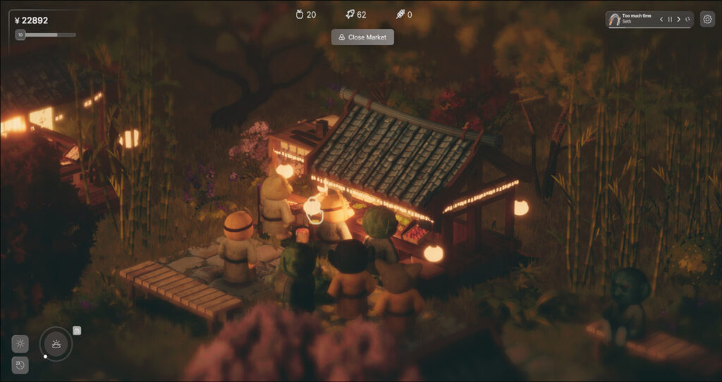 เกมแซนด์บ็อกซ์สร้างตลาดให้วิญญาณพักใจใน Oboro no Ichi
