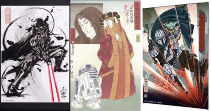 งดงามสุด ๆ กับภาพวาดและโปสเตอร์ของ Star Wars ในสไตล์ Ukiyo-e