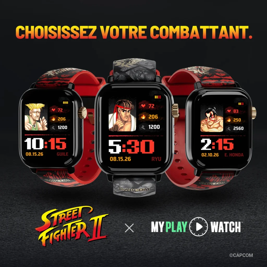 My Play Watch ส่งนาฬิกาข้อมือเพื่อสุขภาพธีมใหม่ Street Fighter II 4 Street Fighter