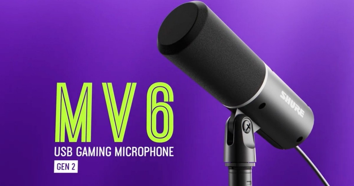 MV6 Gen 2 ไมโครโฟนเกมมิ่ง USB รุ่นใหม่จาก Shure 1 MV6 Gen 2 ไมโครโฟนเกมมิ่ง USB รุ่นใหม่จาก Shure