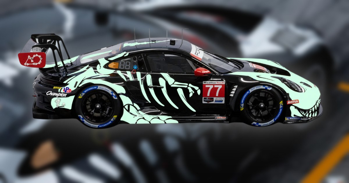 โมเดลรถแข่งจำลอง Skeleton Rexy 2026 มาพร้อมกับสีเรืองแสง