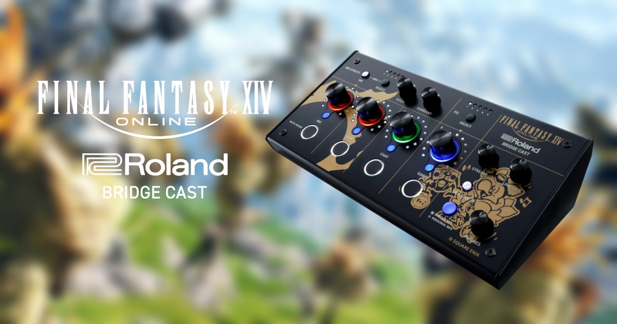 Mixer รุ่นพิเศษ Roland BRIDGE CAST FINAL FANTASY XIV Edition 1 Mixer รุ่นพิเศษ Roland BRIDGE CAST FINAL FANTASY XIV Edition