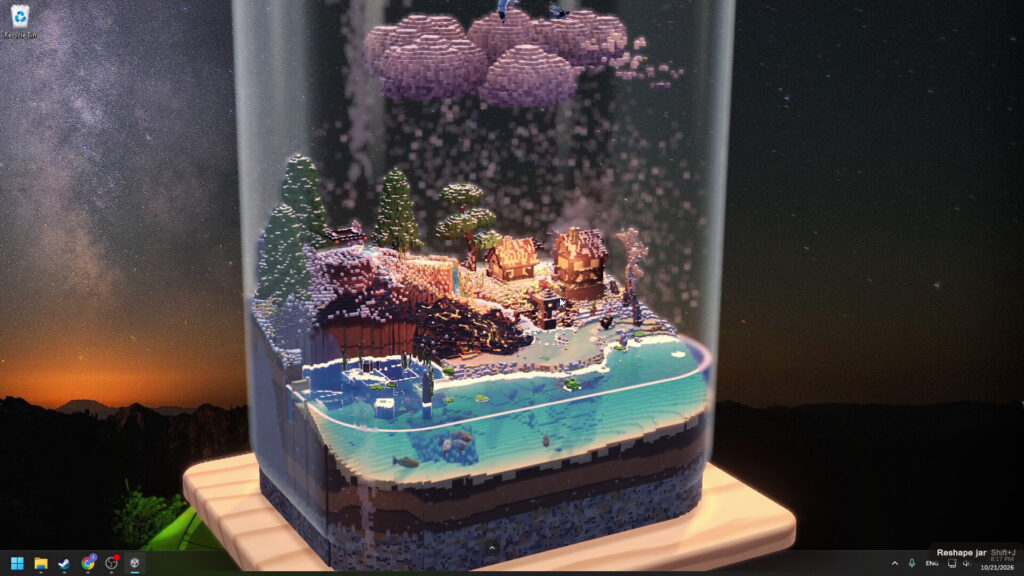 Terraglass เกมสร้างระบบนิเวศน์ขนาดจิ๋วในโหลแก้วแสนเพลิน 2 Terraglass